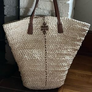 Tory Burch McGraw Straw Tote